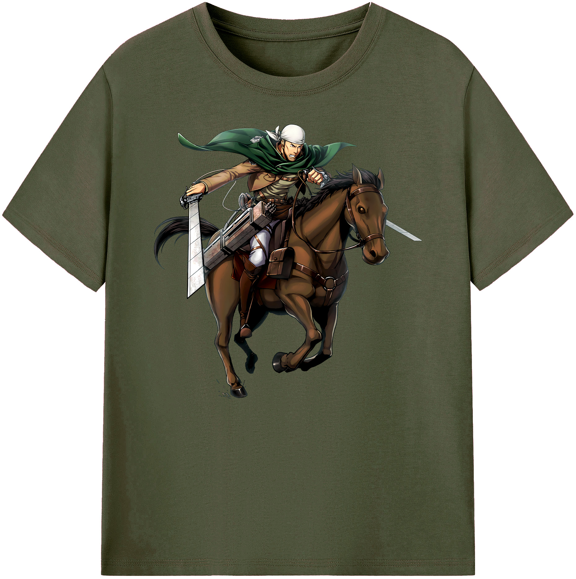 （画像用） 進撃の巨人 Attack on Titan 綿100％ メンズ半袖Tシャツ｜肌触りやわらか＆通気性